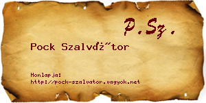 Pock Szalvátor névjegykártya